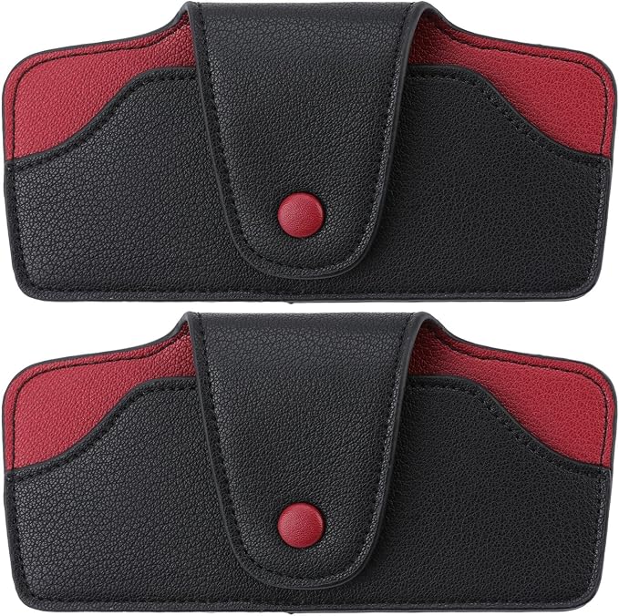 Sunglass Holder for Car Visor Glasses Case Non-Slip Clip Universal for Sunglasses Eyeglasses Car Interior Accessory by GELVTIC