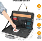JOYTUTUS 3 in 1 Steering Wheel Eating Tray (Gray), Car Back Seat Laptop Desk, Multifunctional Office Bag, Car Work Table for Writing, Car Organizer for Kids, Commuters, Family - Image 5