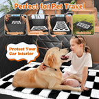 IJVAE Hard Bottom Car Seat Cover for Dog swith Removable Soft Blankets,Scratch-Proof and Anti-Slip Car Dog Hammock for Large Dogs White for Crew Cab Trucks F150 - Image 4