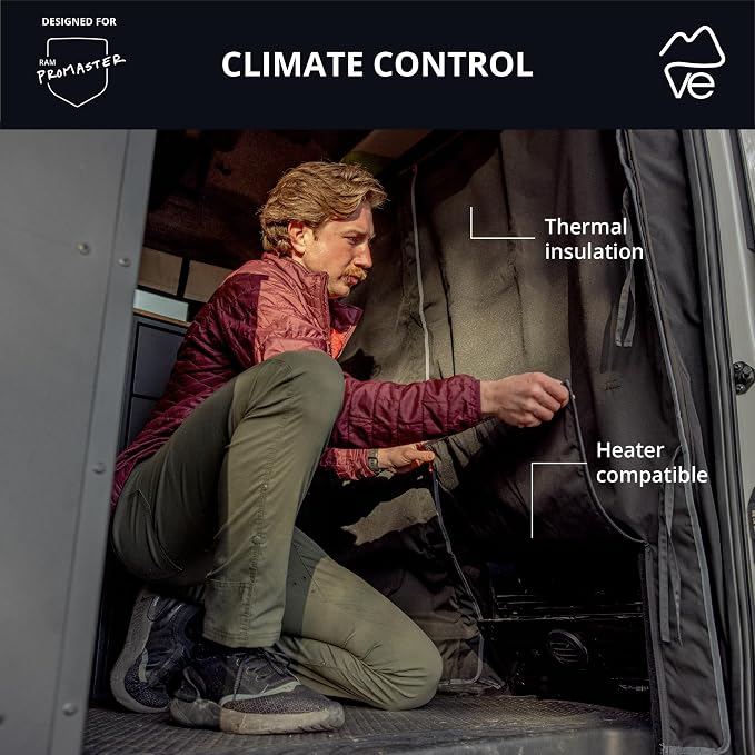 VanEssential Insulated Privacy Curtain - Dodge Ram Promaster - High Roof - Image 2
