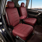 Ranaya Custom Fit Lexus Seat Covers for Lexus GX460 2012–2023 | for Base,Premium,Luxury,6-Passenger Full Set,(2nd Row Captain Chairs),Waterproof Leatherette, Pet & Kid Friendly,Burgundy - Image 2