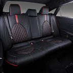 Custom Fit Camry Seat Covers for 2018-2024 Toyota Camry Gas - Black+Red | Waterproof Faux Leather Full Coverage, Car Seat Protectors Full Set, Fit Toyota Camry LE SE SE Nightshade, Airbag Compatible - Image 2