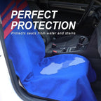 Sweat Towel Car Seat Cover Protector Front Seats for Gym Workout, Running, Swimming, Beach and Hiking, Waterproof Universal Seat Cover for Car, Trucks, Van & SUV (1, FSH-Blue/RED, Front) - Image 2