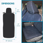BDK UltraFit Waterproof Towel Seat Covers for Cars - 1 Piece Washable Cloth Car Seat Cover Towels Front Seats - Sweat Seats Protector for Gym, Swimming, Surfing, Running - Universal Fit for Most Cars - Image 5