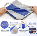 OlarHike 10 Set Compression Packing Cubes for Travel Essentials,Compressible Expandable Space Saver Bags for Organizing Clothes,Luggage Suitcase Garment Bags with Over 1000 pcs Mesh Holes(Klein Blue) - Image 6