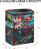 HOTOR Car Trash Can, Compact Waterproof Organizer, Leak-Proof Bin, 2-Gallon | Autumn Leaves, Multifunctional Car Accessory with Adjustable Straps & Magnetic Snaps for Interior Car Storage - Image 8