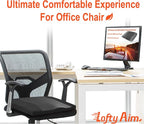 Lofty Aim Car Seat Cushion, Memory Foam Car Seat Cushions for Long Driving | Comfy Car Seat Pillow for Pain Relief, Driver Seat Cushion Adds Height, Butt Cushion for Car, Office Chair, Classic Black - Image 4