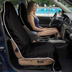 Dri Seats Waterproof Car Seat Towel Cover - Sweat Proof Front Bucket Seat Protector for Runners & Workouts - Full Size Universal Fit for Trucks & SUVs (Black, Large) - Image 5