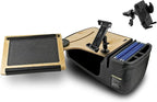 AutoExec Reach Desk Front Seat Car Desk and Portable Workstation with Tablet Mount and Phone Vent Clip, Natural by AutoExec