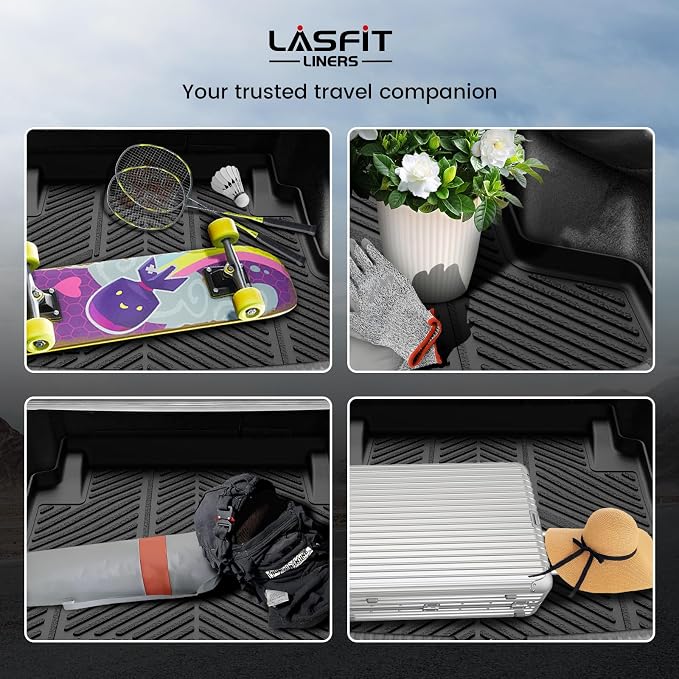 LASFIT Cargo Mat for Acura TLX & Type S 2021-2025 Sedan, Rear Trunk Liner | Rear Cargo Area, All Weather Premium TPE Trunk Mats, Raised Edge Design, Refined Interior Protection, Easy to Wash - Image 7