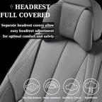 Coverado Car Seat Covers, Seat Covers for Cars, Waterproof Leather Auto Seat Protectors, Leather Car Seat Cushion, Car Interiors Accessories Universal Fit for Most Cars - Image 6