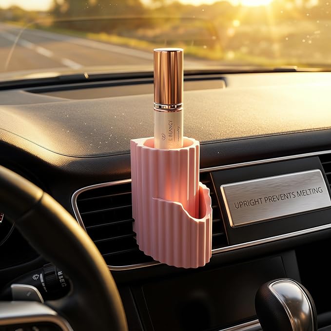Upgraded 2-in-1 Car Chapstick Holder No Melt & Car Sunglasses Holder,Silicone Insulated Chapstick Holders for Cars as Chapsticks Organizer,Upright Portable Cars Lip Balm Holders - Image 8