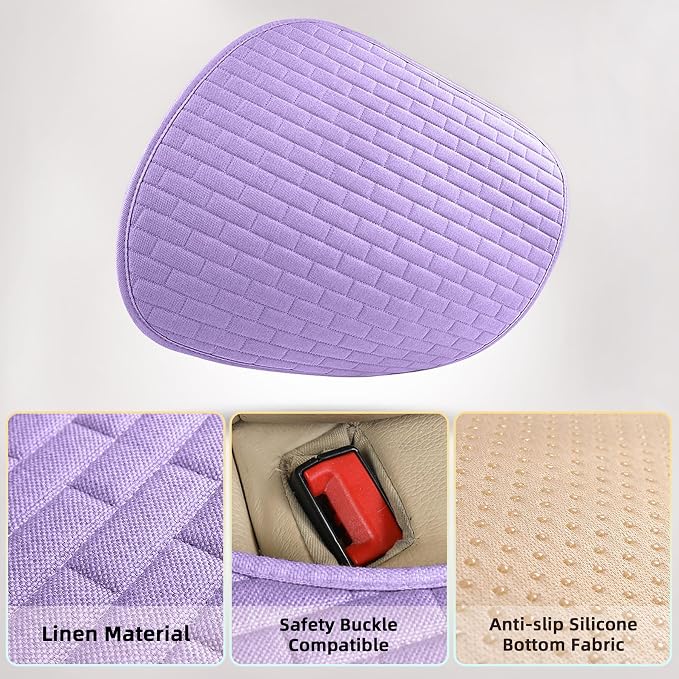 Pruple Car Seat Covers Front Seats,2 Pack Seat Covers for Cars Truck SUV | Front Seat Covers with Storage Pocket - Image 4