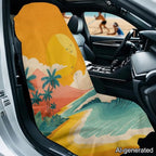 Horeset Coconut Tree Beach Towel Car Seat Cover Sweat Proof Automotive Seat Protector Universal Fit for Car Seat, Yoga, Travel, Multi-Use for SUV Truck Sedan - Image 9