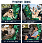 Car Seat Towel Cover for Front Seat, 1Pc Sweat Absorbent Car Seat Protector with Non-Slip Backing, Waterproof Towel Car Seat Cover for Runners, Gym, Swimming, Beach, Pets, Green Court Sport - Image 8