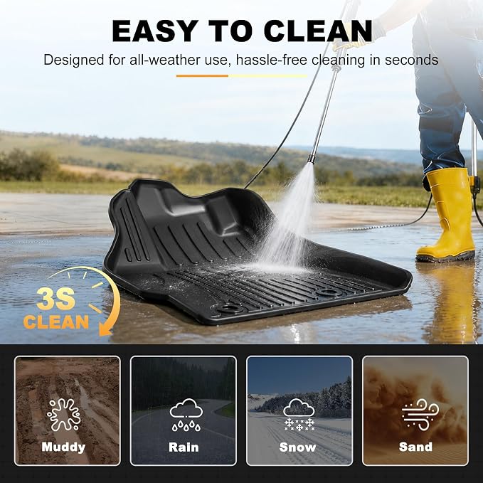 AOMSAZTO Floor Mats for Toyota Camry 2012-2017 (Not for Hybrid) Cargo Liner | All Weather Floor Liners & Cargo Mat Custom Fit Waterproof Trunk Mat Camry Accessories 1st & 2nd Row & Trunk Black - Image 6
