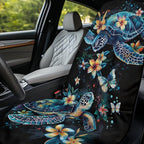 Boho Sea Turtle Car Seat Towel with Storage Bag Sweat Auto Seat Towel Cover Sea Turtle Flower Car Interior Accessories for Women Universal Non Slip Waterproof Protector for Beach Yoga Towels - Image 3