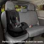 Sienna Car Seat Covers Custom Fit for 2011-2020 Toyota Sienna SE,LE,XLE,SE Premium,XLE Premium,8-Seater,Full Coverage,Airbag Compatible Polyester Auto Seat Protector (Full Set,Gray) - Image 7