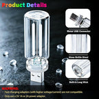 4 PCS USB Touch Dimmable Retro Glass Bottle Car Night Light | Portable design, 4 Red, fits car interior, bedroom, hallway, indoor outdoor decor - Image 6