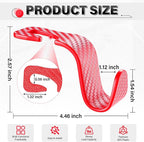 SINGARO Universal 2 Pack Car Seat Headrest Purse Hook, Carbon Fiber Back Seat Hook Storage Organizer Hanger for Purse Handbag Coat, Car Interior Accessories(Red) - Image 2
