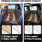 MAXFUT Dog Car Seat Cover for Back Seat,Seat Extender for Full Size Truck | Hard Bottom Dog Hammock,Waterproof,Scratch Resistant Leather,Strong Support,More Rest Space,Truck Back Seat Protector,Black - Image 3
