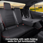 HKZ Customized Special seat Cover for Toyota Corolla (Black with Red Trim, 2020-2022 Corolla XSE) - Image 3