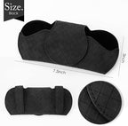 KINIVA Sunglasses Holder for Car Visor PU Leather Glasses Case with Clips for Car Visor Automotive Interior Visor Accessories Apply to All Car Models (Black) - Image 8