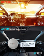 for Toyota Camry 2018-2024 Car Window Shades, 8Pcs Full Window Covers | Privacy Sun Shade Set for Front Windshield Side and Rear Windows, Keeps Vehicle Cool for Camping Napping - Image 7