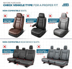 MotorBox Cabin King Crimson Trail Leather Seat Covers for Trucks & Cars | Black and Red Car Seat Covers, Waterproof Leather Seat Covers, Car Accessories, Seat Protector, Universal Fit - Image 4
