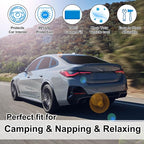 Windshield Sun Shade Car Windshield Foldable Full Windows Coverage Custom Fit for BMW i4 M50 2022-2025 Accessories Window Shades Block Sun UV Rays Privacy Protection 7PCS - Image 6