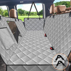 Kytely Dog Car Seat Cover Back Seat XL, Waterproof Hammock for Car & SUV | Side Flaps with Zippers, Mesh Window, 600D Oxford, Anti-Scratch Nonslip Backseat Protector, Dog Seat Belt Included by Kytely