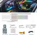 Acrylic Interior Car LED Strip Lights,dreamcolor 6-in-1 Car Ambient Lighting Kit, with APP Control, 622 LED Fiber Optic Strip Lights for Cars,Supports Neon Sync with Music DIY Mode. - Image 4