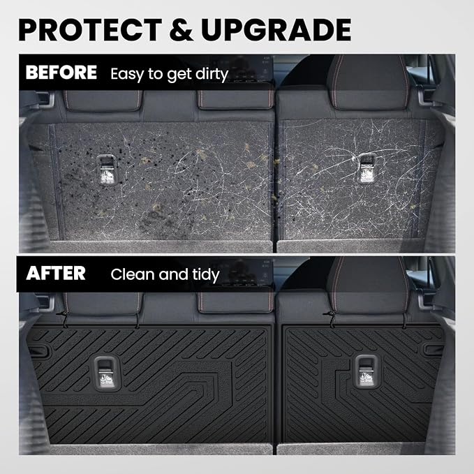 LASFIT Rear Seat Back Protector for Honda HR-V 2023-2027 TPE | Full Surround TPE Mats, Tall Walls, 3D Custom Fit, Non-Slip, Easy Clean, Tool-Free Install, Vehicle-Specific Accessories - Image 2