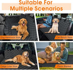 NECKORY Waterproof Dog Car Seat Cover for Back Seat, Pet Hammock- L, Black | Durable waterproof hammock with nonslip design & storage pockets. Protects seats from scratches, fits cars, SUVs & trucks. - Image 6