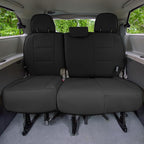 FH Group Custom Fit Car Seat Covers Specifically Made for 2011-2020 Toyota Sienna 7 Passenger, Car Seat Cover 3rd Row, Automotive Seat Covers in Black Faux Leather, Waterproof and Washable Seat Covers - Image 2