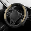 Skechers Air-Cooled Steering Wheel Cover,Leather Car Steering Wheel Cover Universal Fit 14" 1/2-15" Car Wheel Protector for Men Women Fit Suvs,Vans,Sedans,Car,Trucks,Beige by Unknown