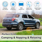 TINGLU Window Shades for Ford Explorer SUV 2011-2019 8PCS Accessories Full Windows Rear Triangular Windshield Sun Shade Sun UV Rays Privacy Protection - Image 6