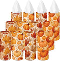 Arttown Car Tissue Holder for Cup Holder Fall Facial Tissues 12 Pack | Pumpkin Bulk 3-Ply,Refillable Marble Print Cylinder Tissue Boxes,Fit Car Home Office School (600 Sheets Total,50 Sheets Each) by Arttown