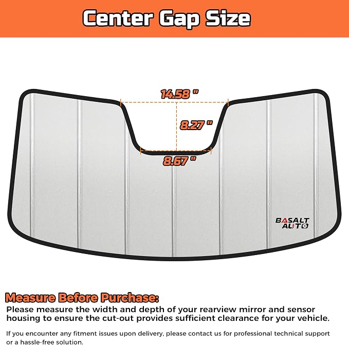 Windshield Sun Shade Compatible for 2019-2025 Ram 2500/3500/4500/5500 10 Inch Silver Reflective Foldable Front Sun Visor Sunshade Protector with Storage Bag Keep Interior Cool - Image 9