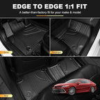 Floor Mats for Toyota Camry 2018-2024 FWD Gas, Floor Liners & Cargo Liner | Not for AWD or Hybrid. Custom Fit Car Mats All-weather Protection Waterproof Easy to Clean Heavy Duty - Image 3