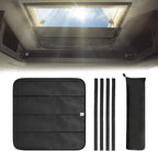 Econour RV Skylight Window Shade RV Sunroof Shade Cover for Camper Trailers | Foldable Magnetic Sunshade for Harmful UV Rays and Heat | 3-Layered Reflective and Waterproof Material (16.25"x16.25") by EcoNour