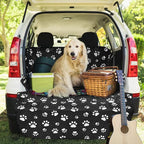 F-color SUV Cargo Liner for Dogs - Heavy Duty Trunk Cover for Full-Size SUV | Pet Cargo Cover with Bumper Flap Protector, Non-Slip Car Trunk Mat, Dog Car Seat Cover Prevents Scratches Pet Hair Mud Dirt - Image 6