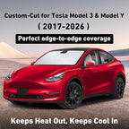 EcoNour Windshield Sun Shade Compatible with Tesla Model 3 & Model Y - Image 2