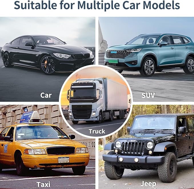 Car Fan, Portable USB Powered Dual Head Cooling Fan for Car, 360° Rotatable & 2 Speeds Adjustable & Mist Function, Powerful Air Circulation for Vehicle Truck SUV Jeep RV Boat, 12V - Image 7