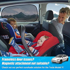 ZATOOTO Tesla Model Y Window Shades for Rear Window,Clear View | Transparent Static Cling Film, Blocks 90% UV & Heat, No Adhesive, Easy Install, Enhanced Visibility, Interior Protection - Image 5