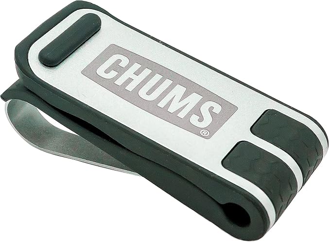 Chums Glasshopper Clip - Metal Sun Visor Glasses Holder for Vehicles - Car, Truck, or SUV Sunglasses Mount Attachment (Silver) by Chums