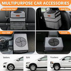 Vankor Car Trash Can with Lid Leak Proof Car Accessories for Women | 2.2 Gallon Cute Hanging Car Trash Bin for Men Car Truck Vehicle Sedan SUV Interior Automotive Garbage Cans, Stripe - Image 5