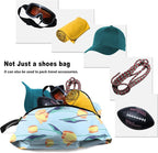 BeeGreen Shoe Bags 6 Pack Flower Design for Travel with Handle as Packing Organizers for Suitcase and Luggage | Portable Nylon Storage Accessories for Vacations, Essential Gifts for Women and Men​ - Image 5