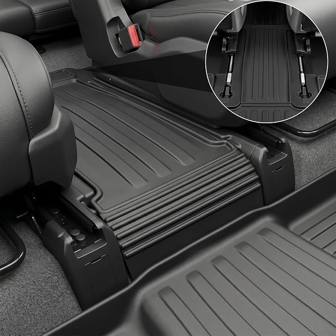 Auxko Floor Mats Fit for Kia Telluride 2020-2025 Bucket Seat | All Weather,All Season,Odorless,Anti Slip,Rain&Salt Resistant,TPE Material,Black,Accessories - Image 8
