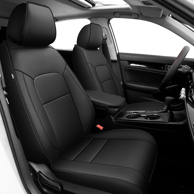 TTX LIGHTING Custom Fit for Honda Civic Seat Covers 2022-2026 5-Seats | Original Seat Pattern | Full Coverage | Easy Install | Waterproof | Faux Leather | Shield Your Car Seats | All Season by TTXLIGHTING%C2%AE